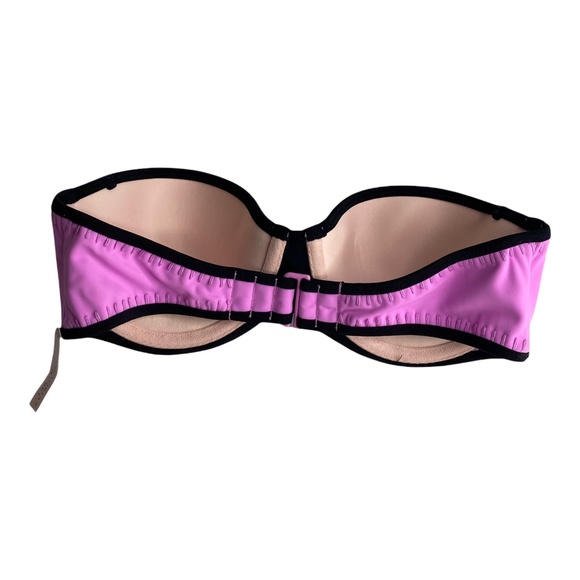 Victoria's Secret Purple & Blue Stitched Flirt Bandeau Swim Top 32D - Picture 2 of 2